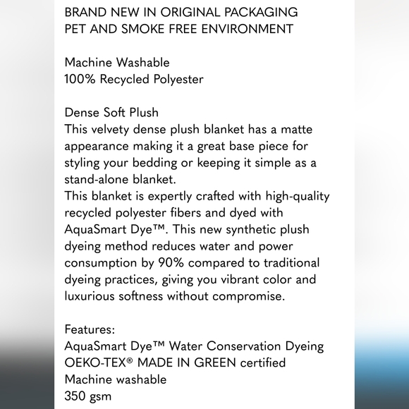 Berkshire Life LuxeLoft Blanket,  NWT, king - Picture 7 of 8